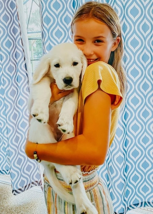 Kapri Rich as seen in a picture with a puppy that was taken in September 2020