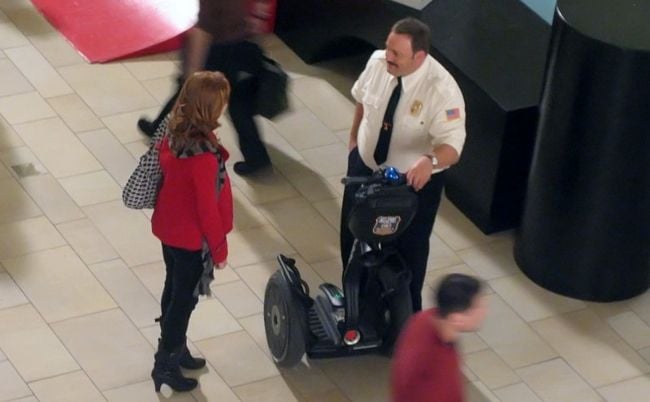 Kevin as seen on the set of Paul Blart Mall Cop in 2008