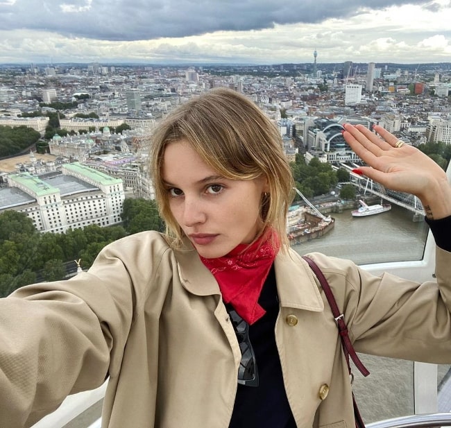 Paige Reifler as seen while taking a selfie in August 2020