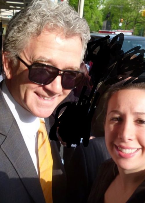 Patrick Duffy posing for a selfie with a fan in October 2020