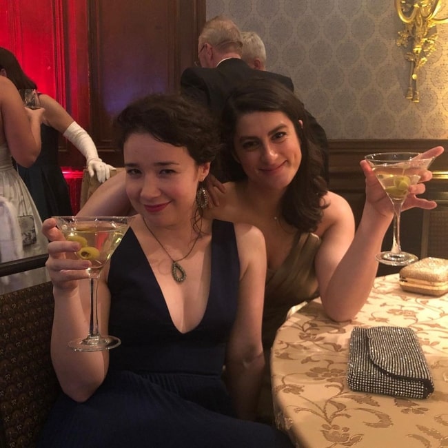 Sarah Steele as seen in a picture that was taken with Roxanne Unger in December 2019