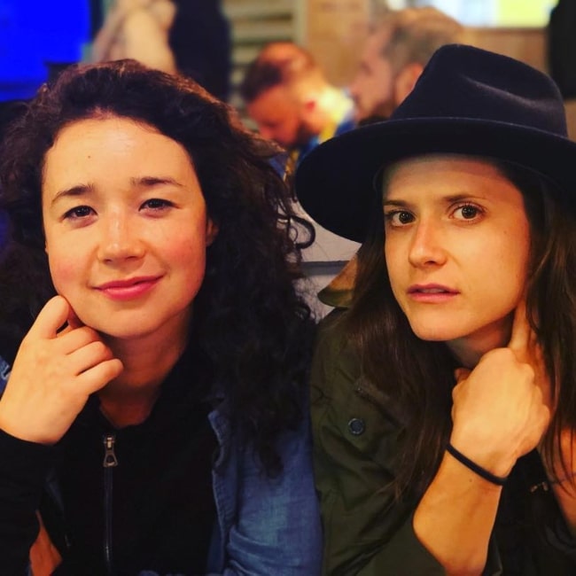 Sarah Steele as seen in a picture with Kate Hopkins in September 2018