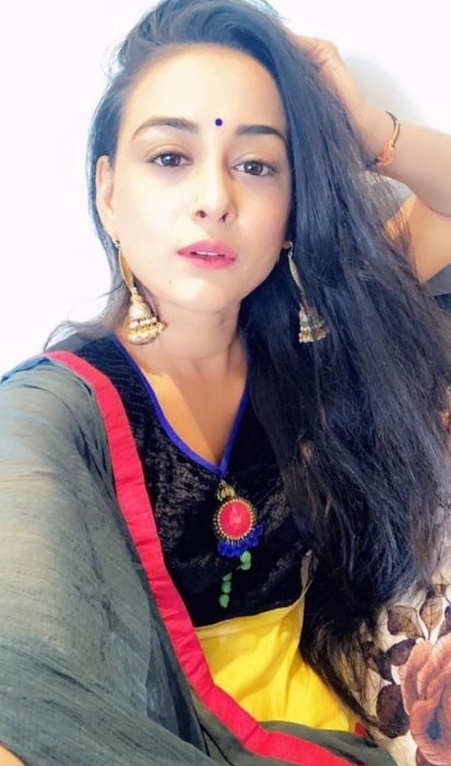 Sneha Jain as seen while taking a selfie in November 2020