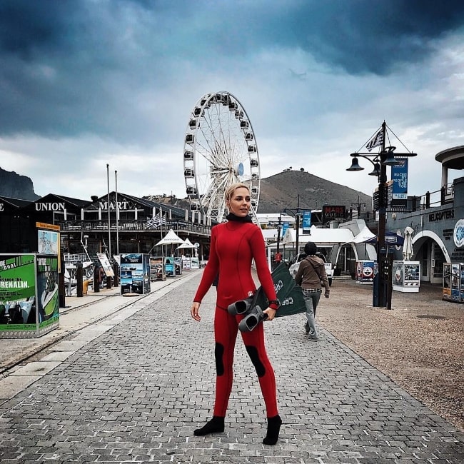 Tanya van Graan as seen at V&A Waterfront in November 2017