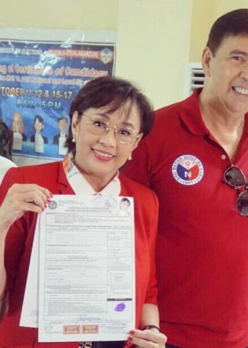 Vilma Santos as seen in an Instagram Post in October 2018