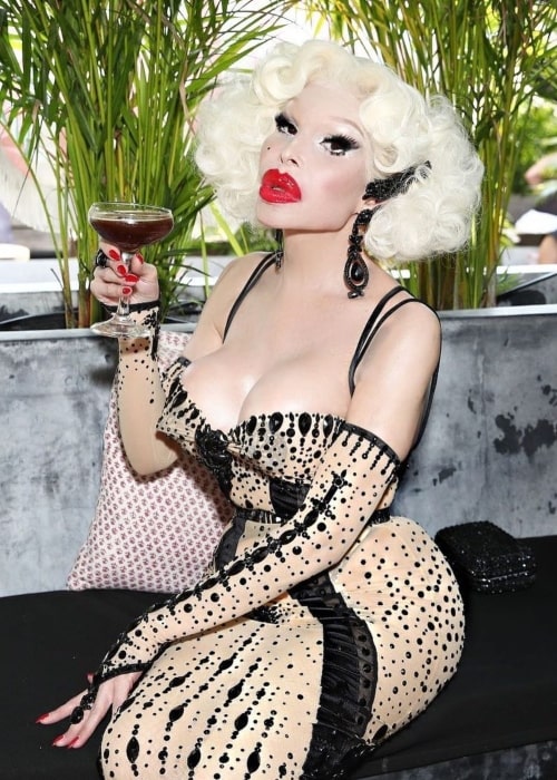 Amanda Lepore as seen in a picture that was taken at GITANO Garden of Love in August 2020