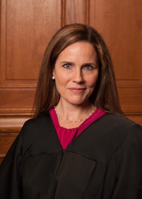 Amy Coney Barrett as seen in 2018