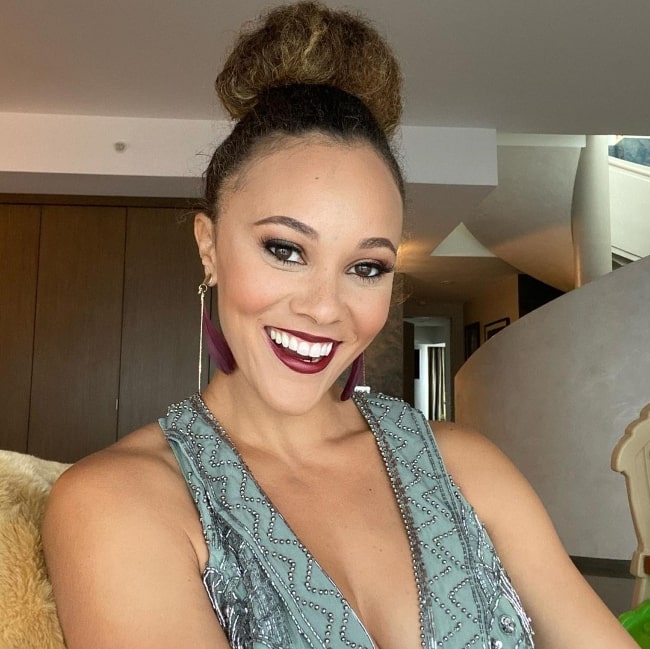 Ashley Darby as seen while smiling for a no-filter picture in September 2020