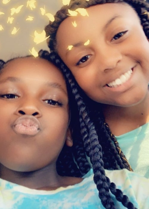 Bad Kid Kam as seen in a selfie that was taken with sister Badkidmirah in June 2019