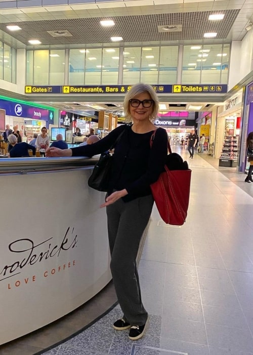 Beth Broderick as seen in a picture that was taken in March 2020