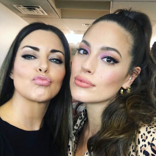 Bobbie Thomas (Left) as seen while pouting for a selfie alongside Ashley Graham in New York City, New York