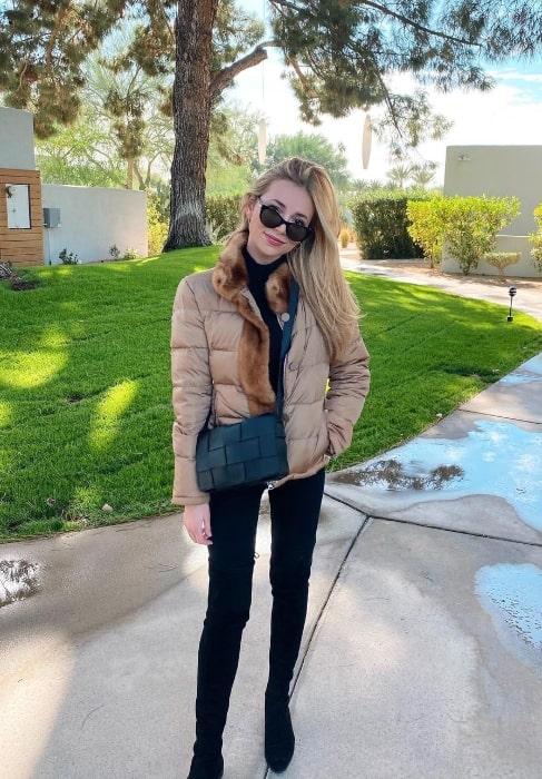 Camelia Somers as seen while posing for the camera at Andaz Scottsdale Resort & Bungalows in November 2020