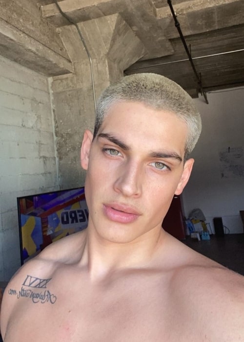 Cameron Porras as seen in a selfie that was taken in Los Angeles, California in October 2020