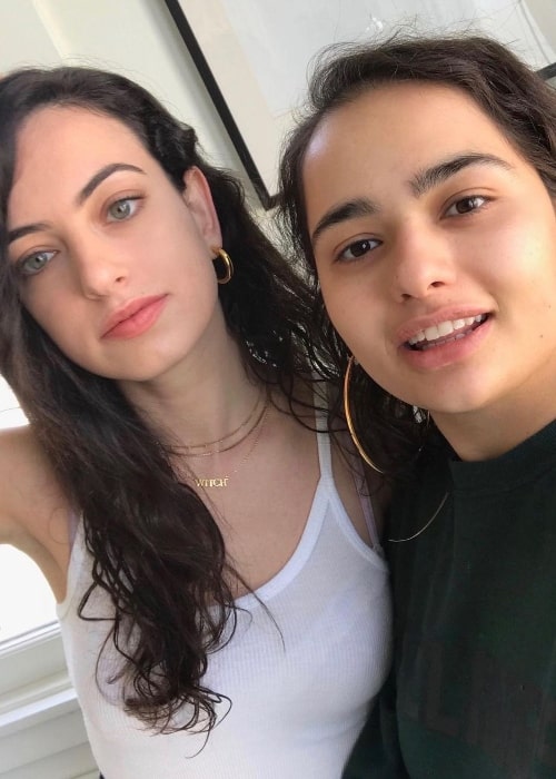 Cazzie David (Left) as seen with Elisa Kalani in an Instagram post in May 2019