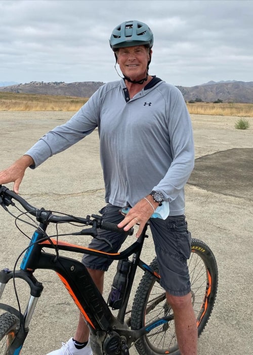 David Hasselhoff visto in un post di Instagram nell'agosto 2020