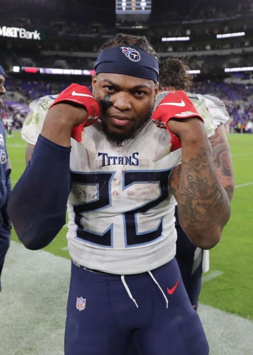 Derrick Henry as seen in an Instagram Post in February 2020