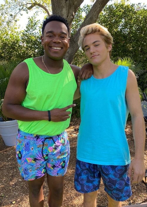Dexter Darden (Left) as seen while posing for a picture alongside Mitchell Hoog in November 2020
