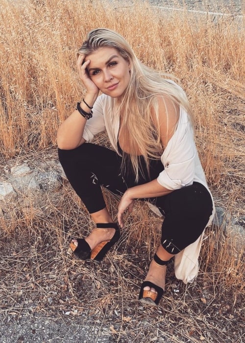 Elena Samodanova as seen in a picture that was taken at the Big Tujunga Dam Overlook in August 2020