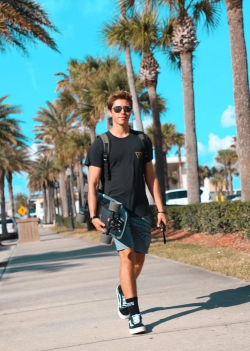 Elijah Gomez as seen in a picture that was taken at Jacksonville Beach in January 2020