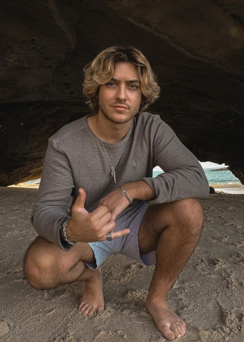 Elijah Wireman as seen in a picture that was taken in Laguna Beach, California in October 2020