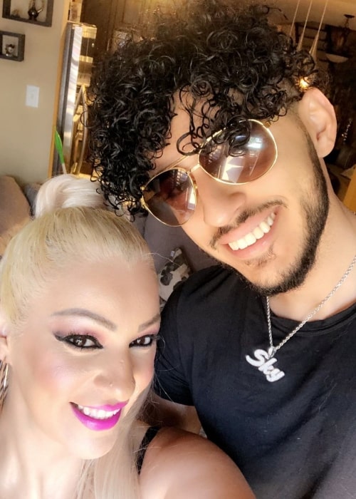 FaZe Rain as seen in a selfie that was taken with his mother Sue in July 2019