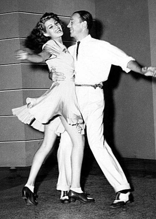 Fred Astaire and Rita Hayworth as seen dancing in the 1942 film You Were Never Lovelier