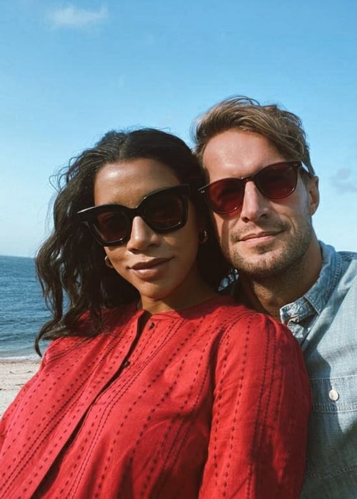 Hannah Bronfman and Brendan Fallis, as seen in October 2020