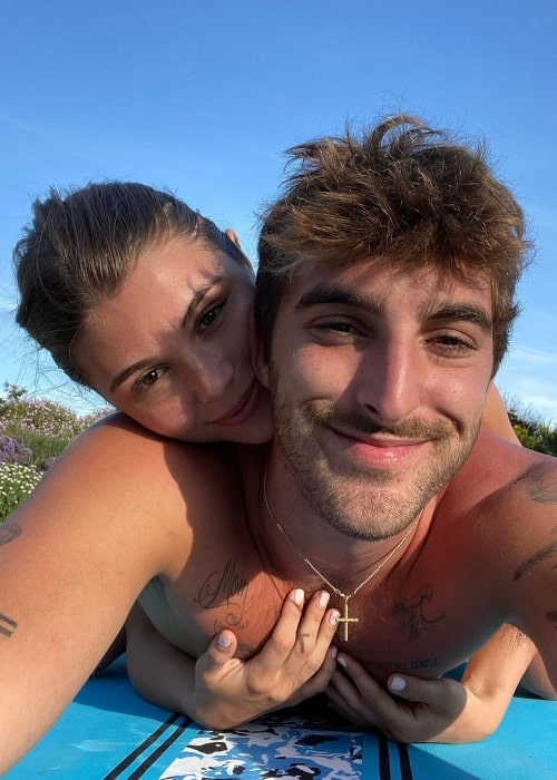 Jackson Guthy as seen in a selfie that was taken with his girlfriend YouTuber and social media star Olivia Jade Giannulli in July 2020