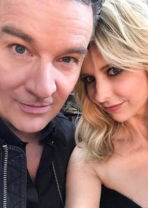 James Marsters in a selfie with Sarah Michelle Gellar in March 2017