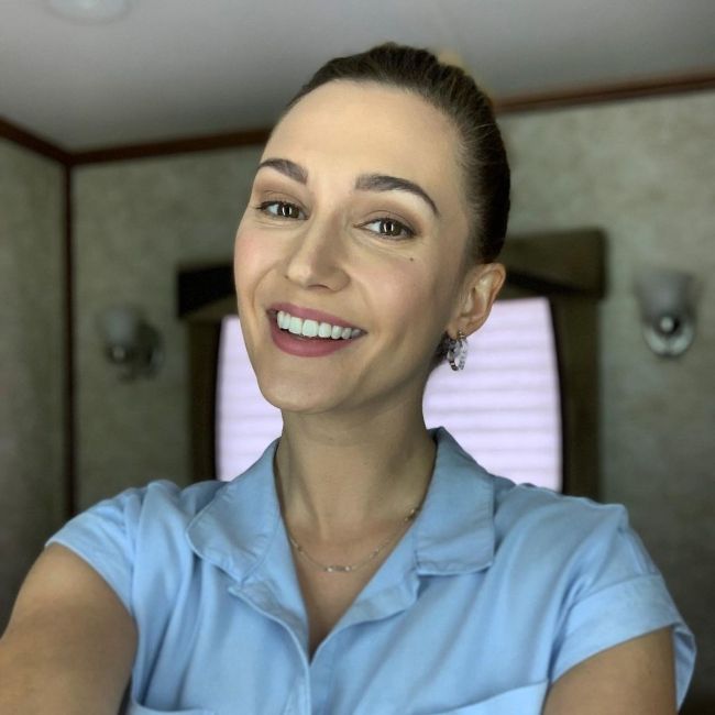 Katherine Barrell as seen in a selfie that was taken November 2020