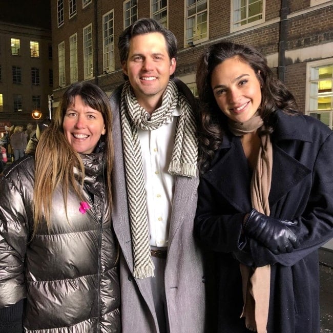 Kristoffer Polaha as seen while posing for a picture along with Gal Gadot (Right) and Patty Jenkins
