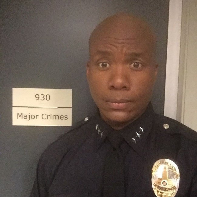 Leonard Roberts as seen while taking a selfie at Raleigh Studios in May 2017