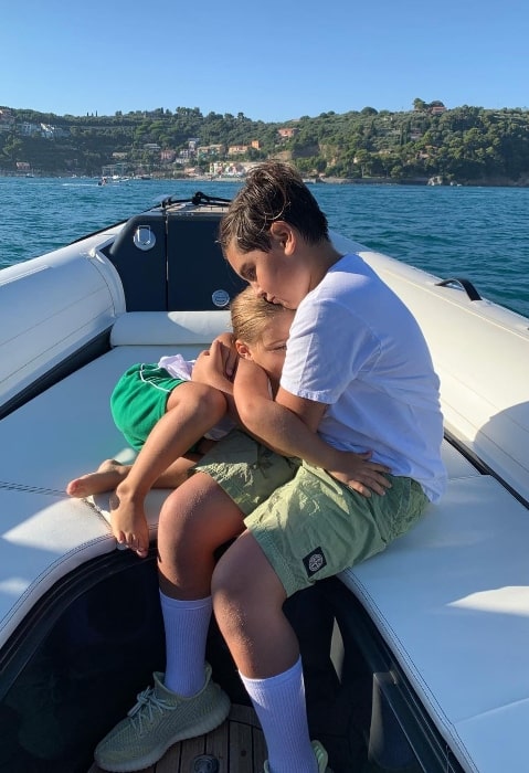 Mason Disick as seen in a picture with his younger brother in Porto Venere, Italy