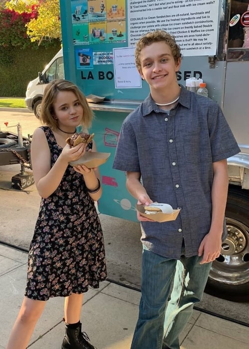 Megan Stott as seen in a picture that was taken with actor Gavin Lewis in March 2020