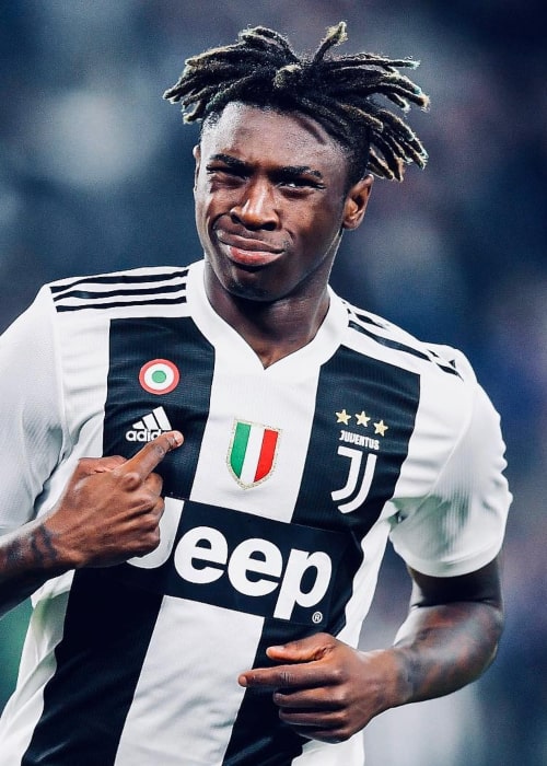 Moise Kean as seen in an Instagram Post in March 2019