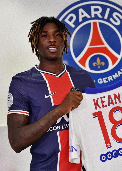 Moise Kean as seen in an Instagram Post in September 2020