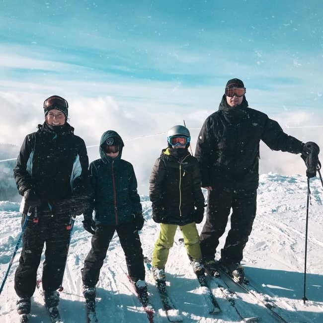 Rhett LeRoy as seen in a picture that was taken with his father (left), cousin (right), and aunt (right) in January 2019