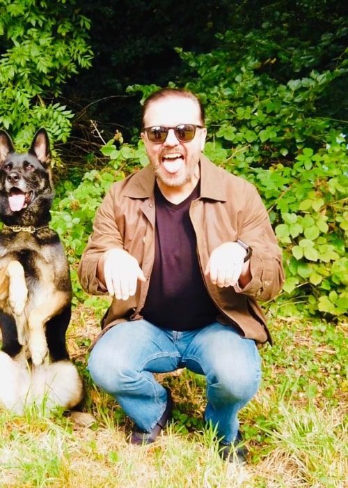 Ricky Gervais as seen in an Instagram Post in September 2019