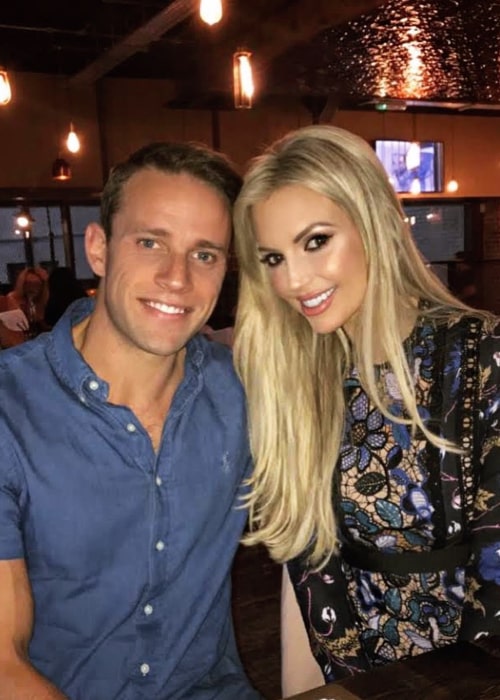 Rosanna Davison and Wesley Quirke, as seen in September 2020