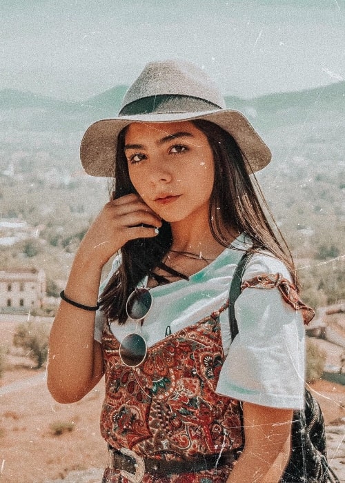Sofi Tirado as seen in a picture that was taken at the Pirámide del Sol, Mexico in April 2019