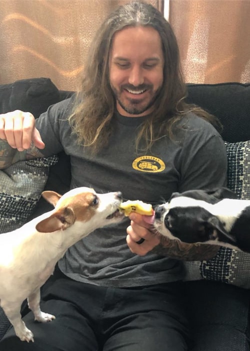 Tim Lambesis as seen in an Instagram Post in October 2018