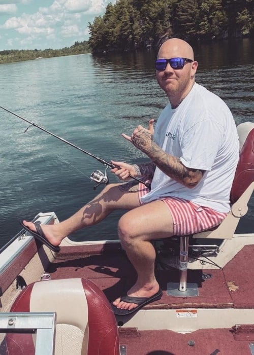 TimTheTatman as seen in a picture that was taken in August 2020, while he was fishing