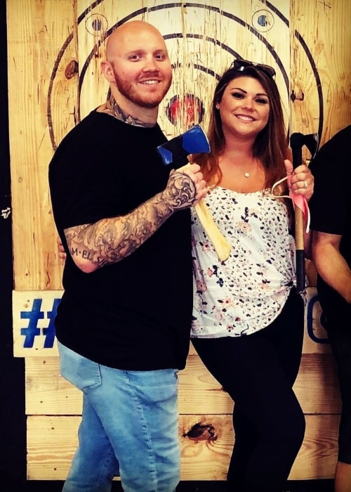TimTheTatman as seen in a picture that was taken with his wife in Alexis in August 2020