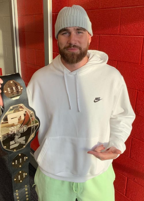 Travis Kelce as seen in an Instagram Post in December 2019