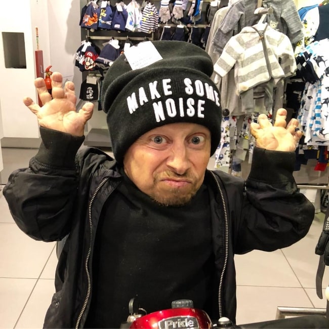 Verne Troyer as seen in a picture that was taken at the White Rose Shopping Centre in March 2018