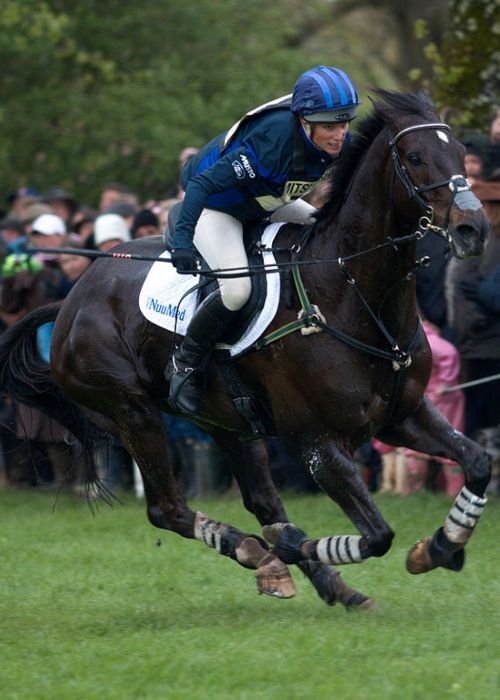 Zara and Glenbuck as seen competing at the cross-country phase of Badminton Horse Trials in 2010