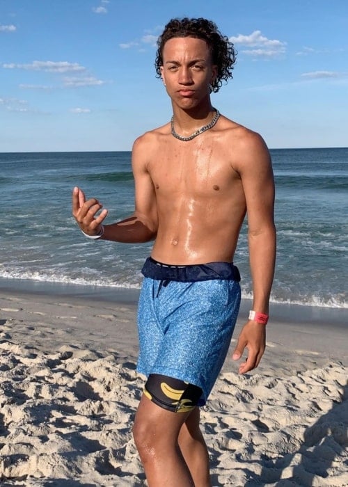 Angel Rivera as seen in a picture that was taken at the beach in New Jersey in June 2020