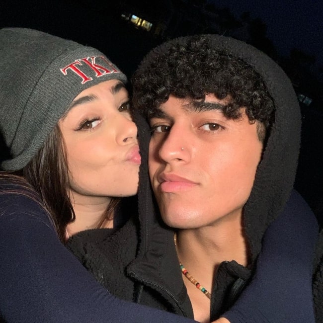 Anthony Vargas as seen in a selfie with his girlfriend Bella Retamosa in August 2020