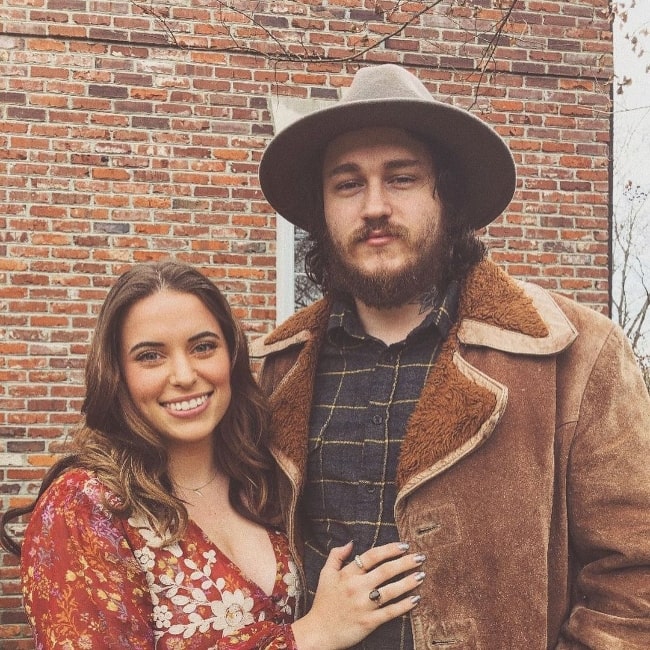 Braison Cyrus as seen while posing for a picture along with Stella McBride Cyrus in Nashville, Tennessee in August 2020