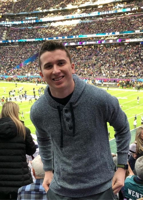 Brett Barrett as seen in a picture that was taken at the Super Bowl LII in February 2018